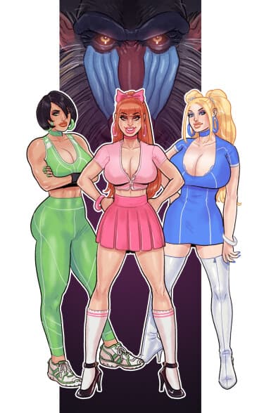 Мандрилл против Суперкрошек